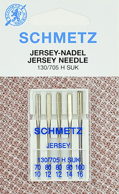 Иглы Schmetz джерси 130/705 H SUK (70x1, 80x2, 90x1, 100x1) 5 шт в Калининске